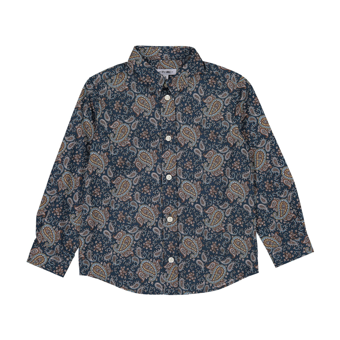 Boys and Arrows Teal Paisley Shirt