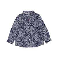 IKKS Navy Printed Button Down Shirt Cargo