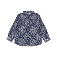 IKKS Navy Printed Button Down Shirt Cargo