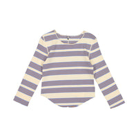 BTW Sky + Grey Stripe Tee