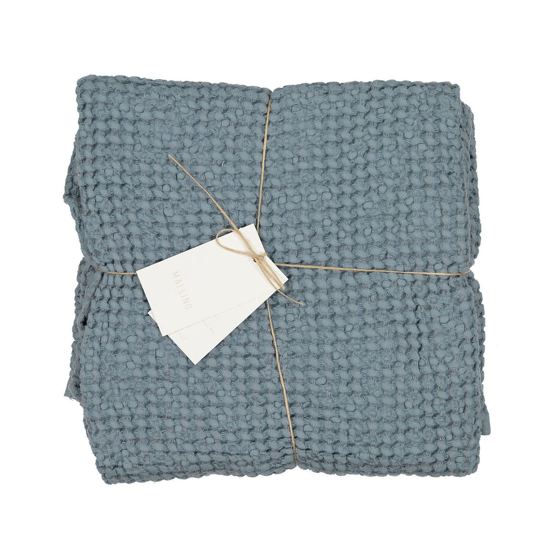 Mallino Waffle Blanket - Ocean