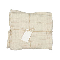Mallino Waffle Blanket - Vanilla