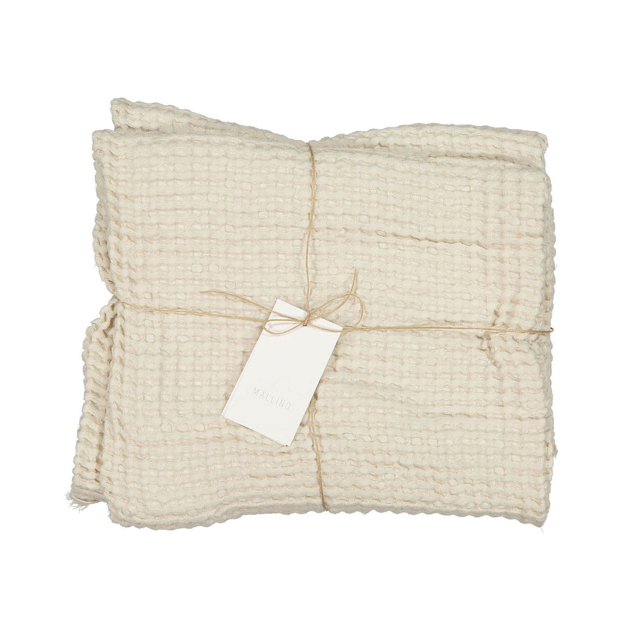 Mallino Waffle Blanket - Vanilla