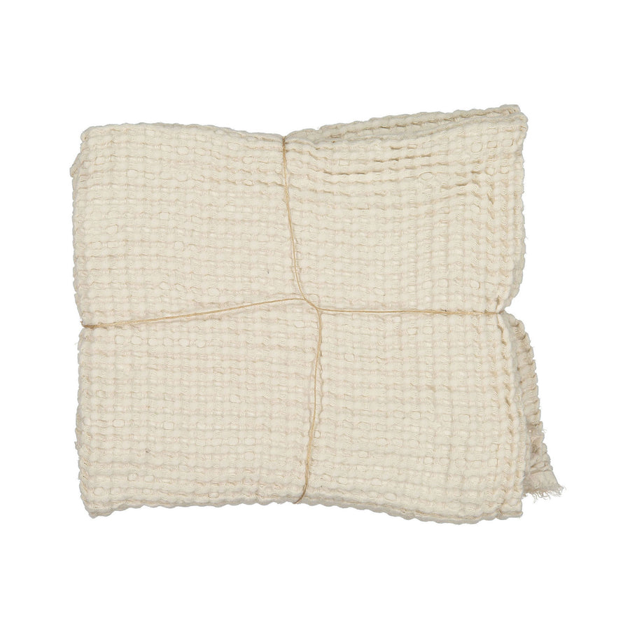 Mallino Waffle Blanket - Vanilla
