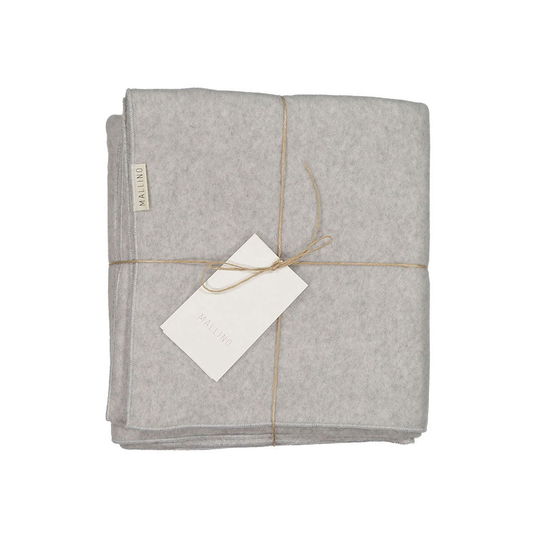 Mallino Organic Cotton Soft Blanket - Light Grey