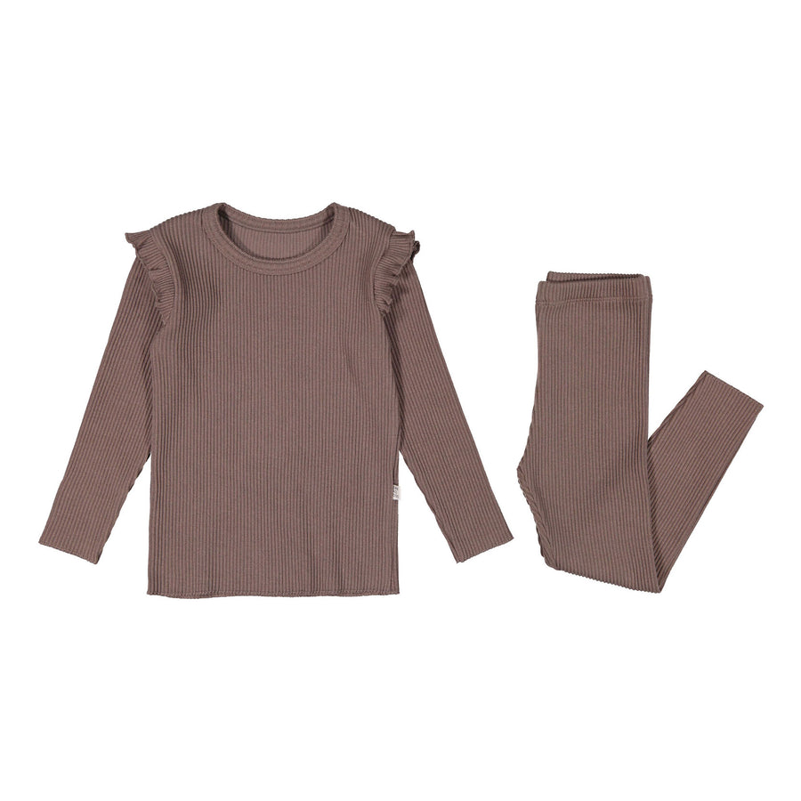 Peekaboo Cocoa Luna Ruffle Easywear