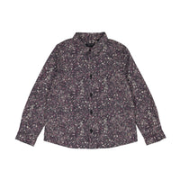 IKKS Black Paisley Button Down Shirt