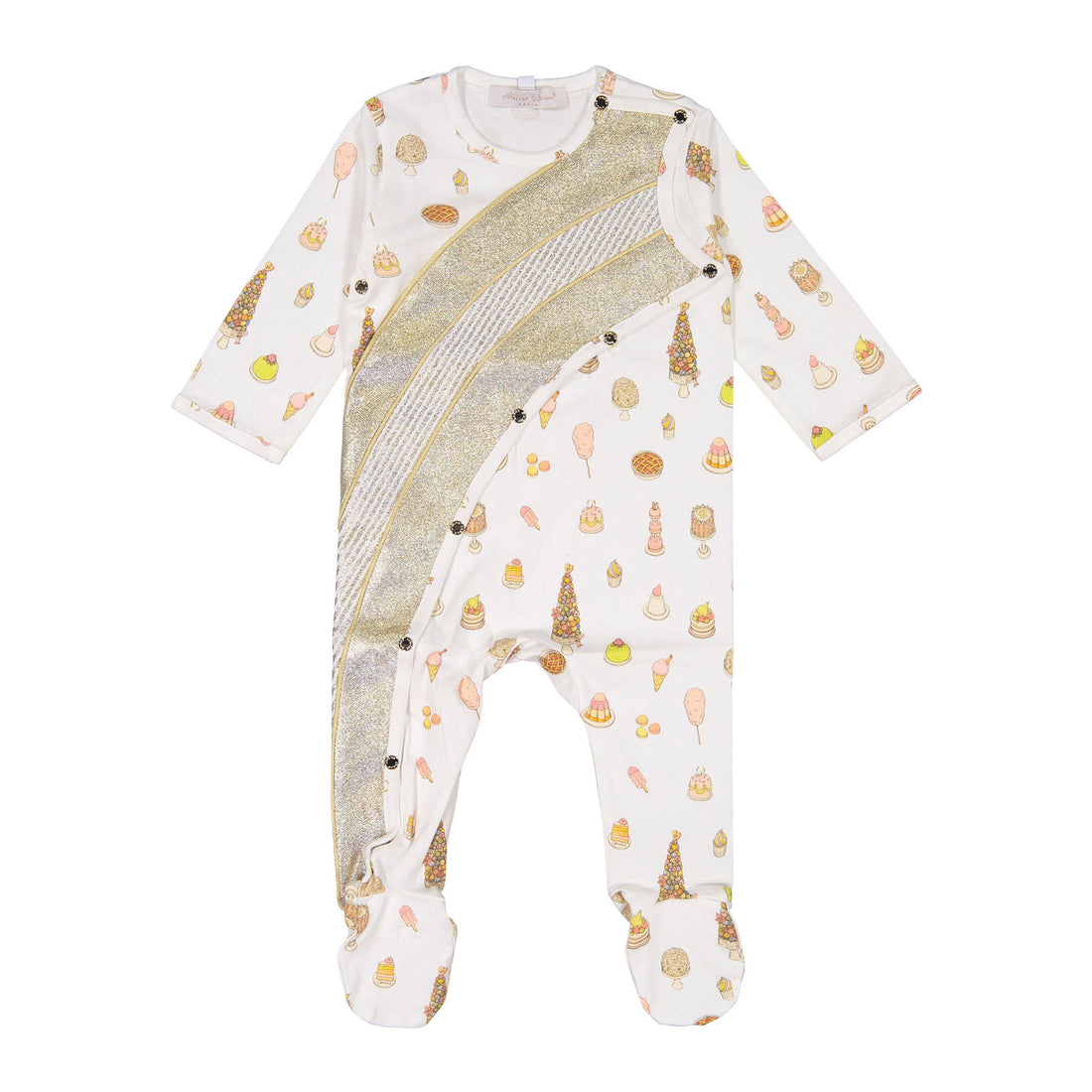 Atelier Choux  Sweetie Pie Gold Playsuit