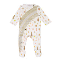 Atelier Choux  Sweetie Pie Gold Playsuit
