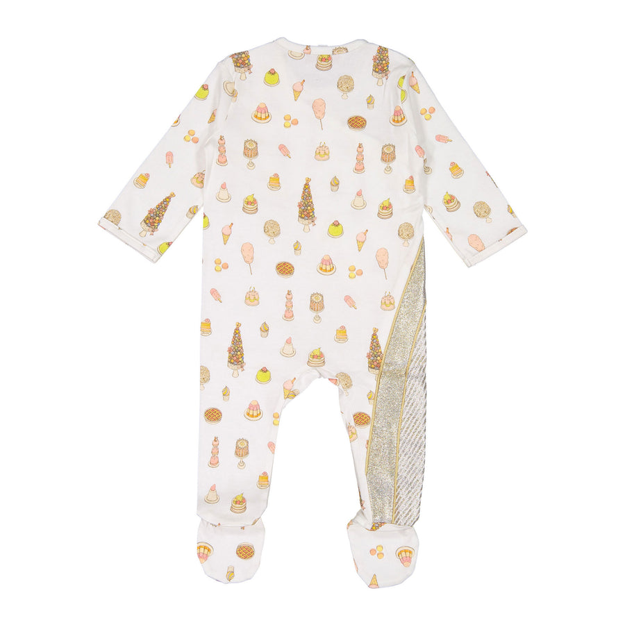 Atelier Choux  Sweetie Pie Gold Playsuit