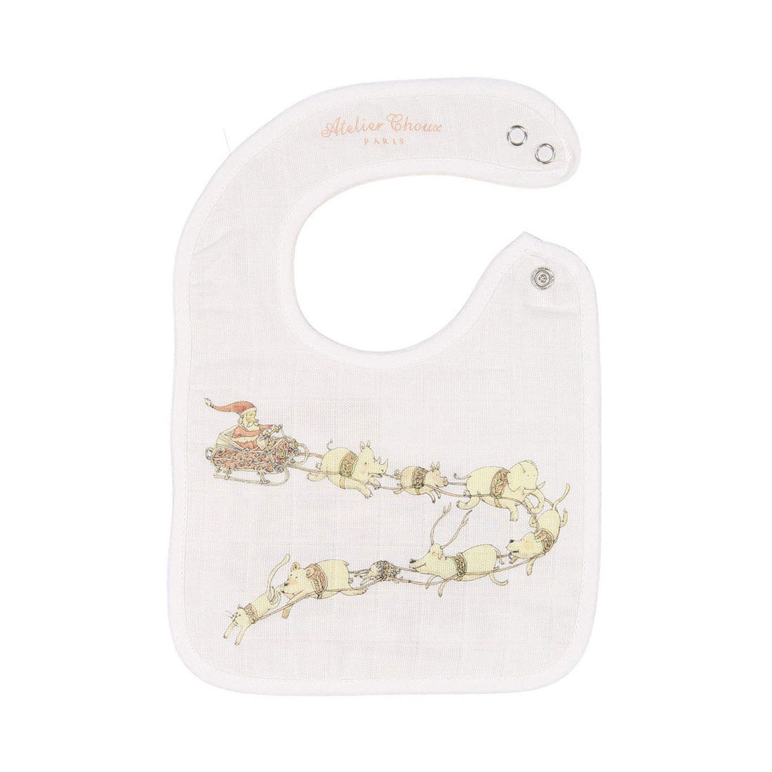 Atelier Choux  Santas Sleigh Small Bib