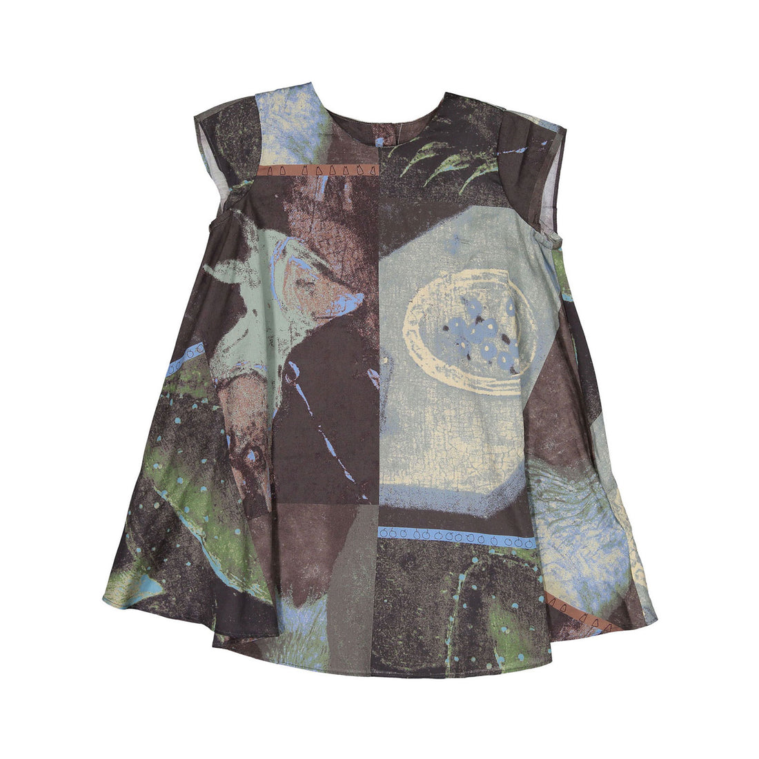 JNBY Multi Allover Print Short Sleeve Dress