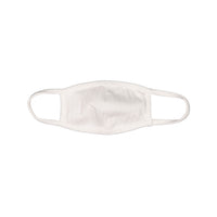 FYI White Ribbed Face Mask