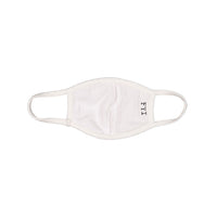 FYI White Ribbed Face Mask