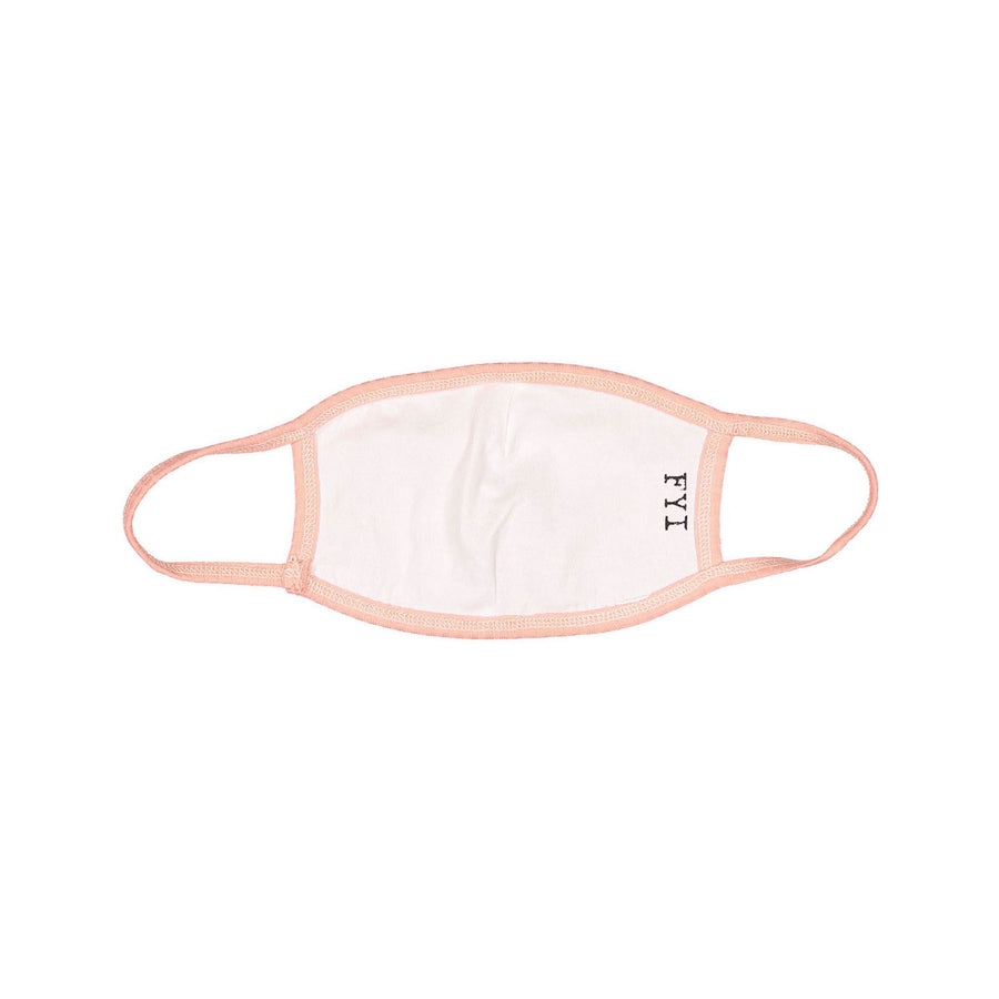 FYI Neon Pink Ribbed Face Mask