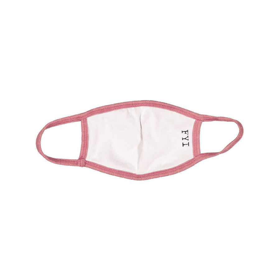 FYI Mauve Ribbed Face Mask