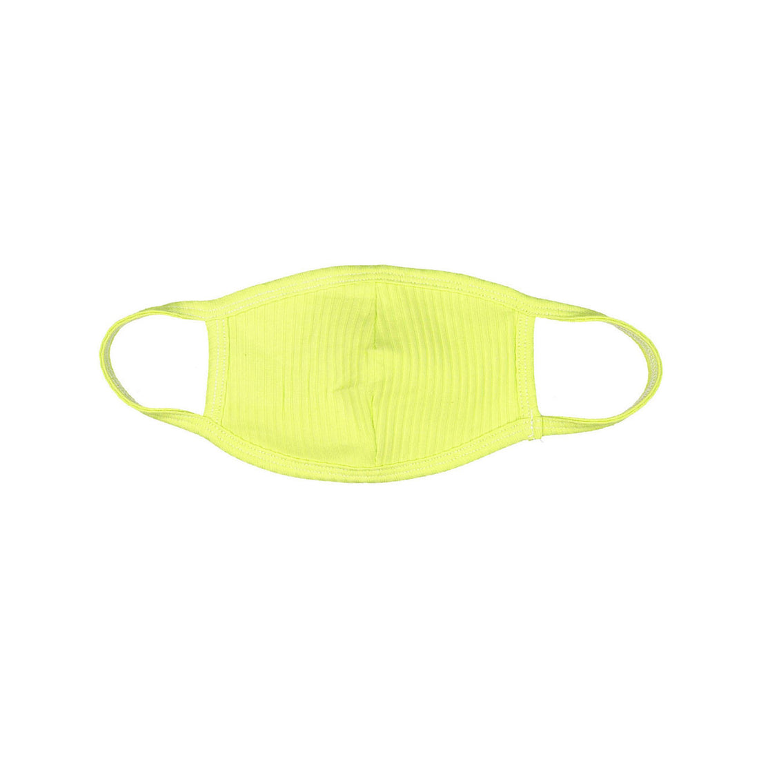 FYI Neon Green Ribbed Face Mask