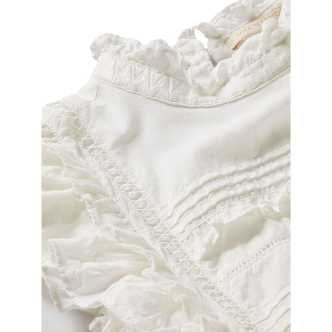 Scotch Shrunk Off White Lace Detailed Maxi Dress
