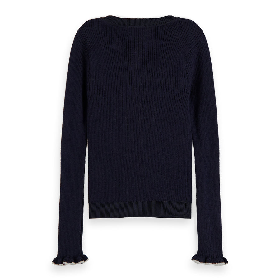 Scotch Shrunk Night Ruffle Fitted Pullover