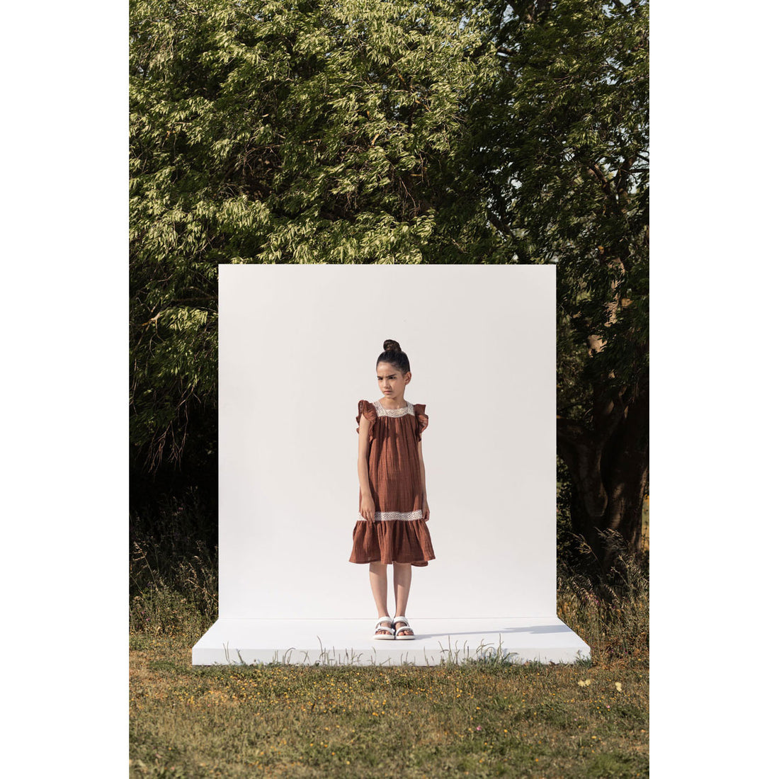 The New Society Caramel Narcisse Dress