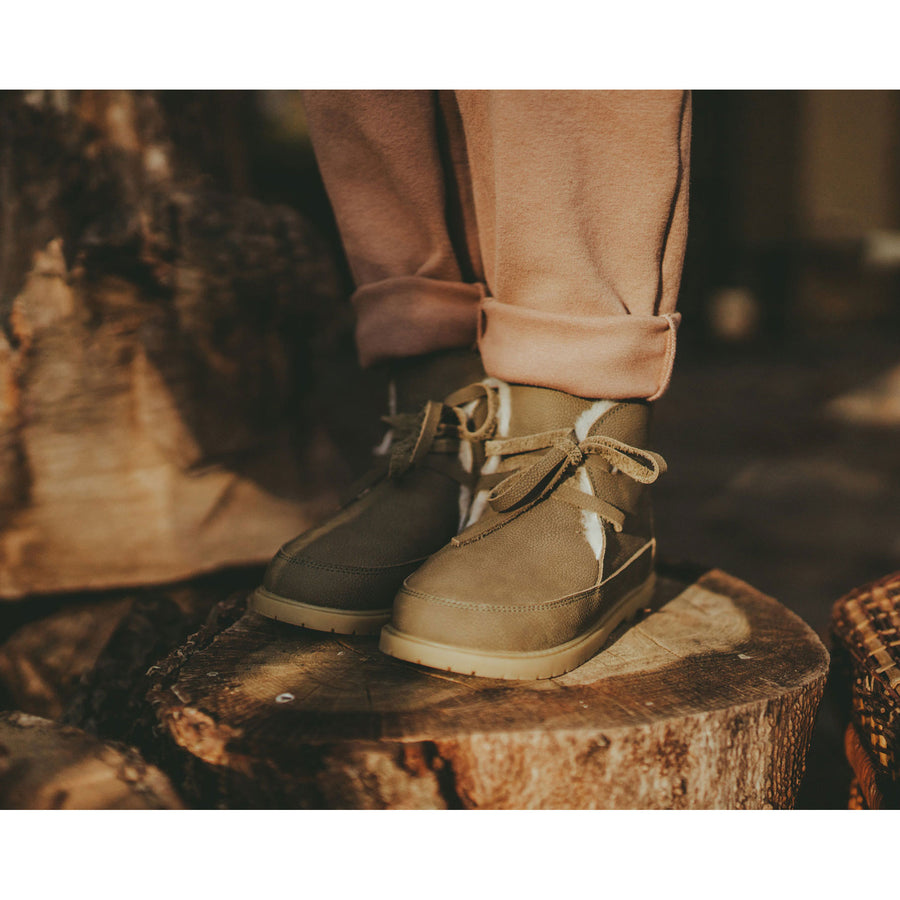 Donsje Army Betting Leather Buddy Boots