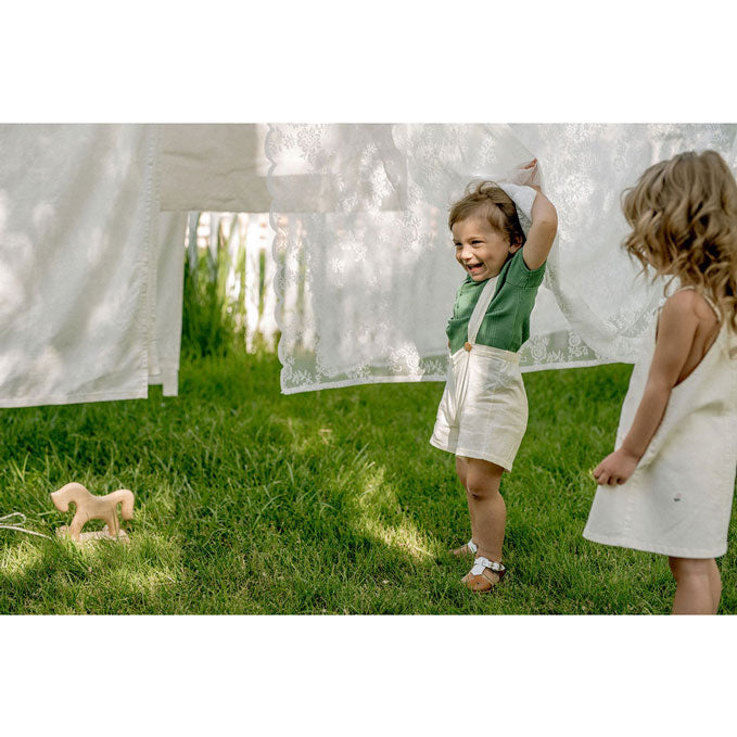 Fin and Vince Natural Suspender Shorts