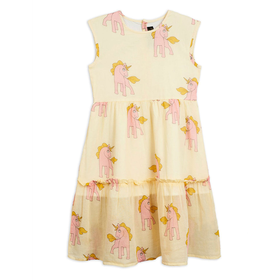 Mini Rodini Unicorns Print Woven Long Dress