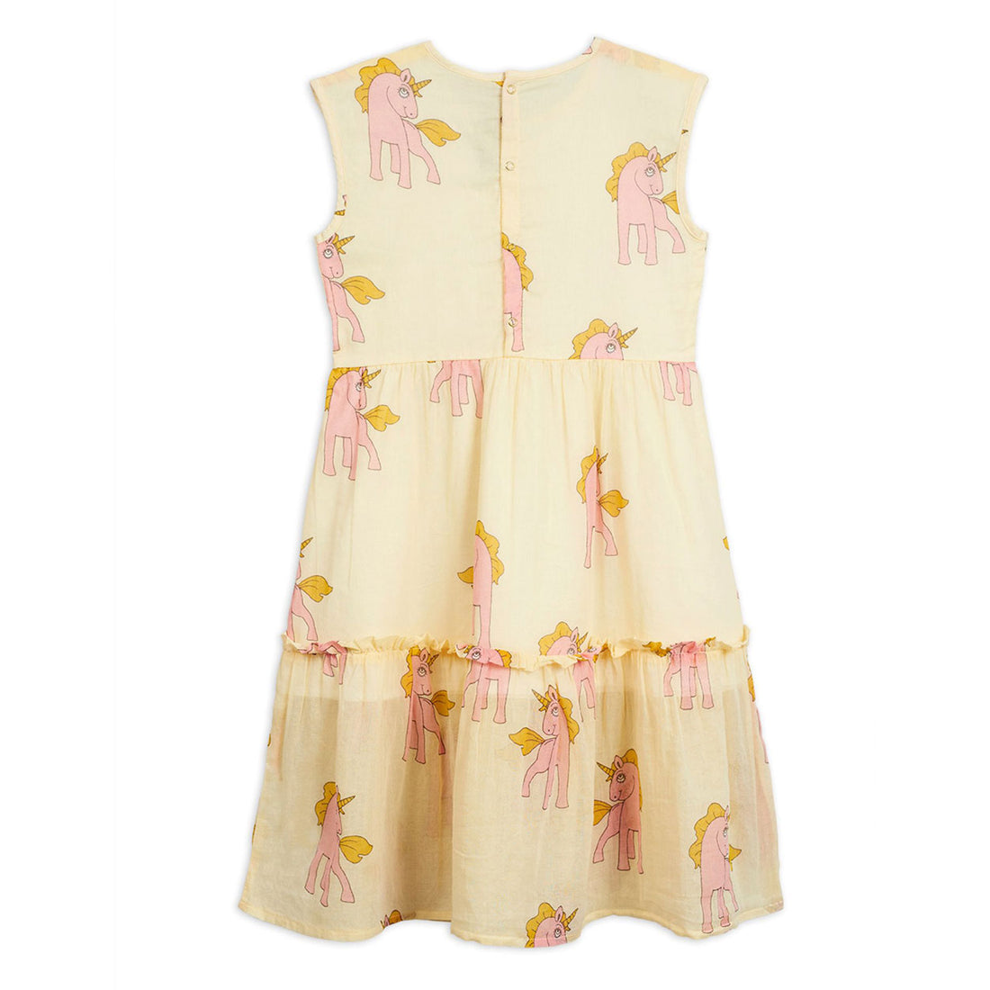 Mini Rodini Unicorns Print Woven Long Dress
