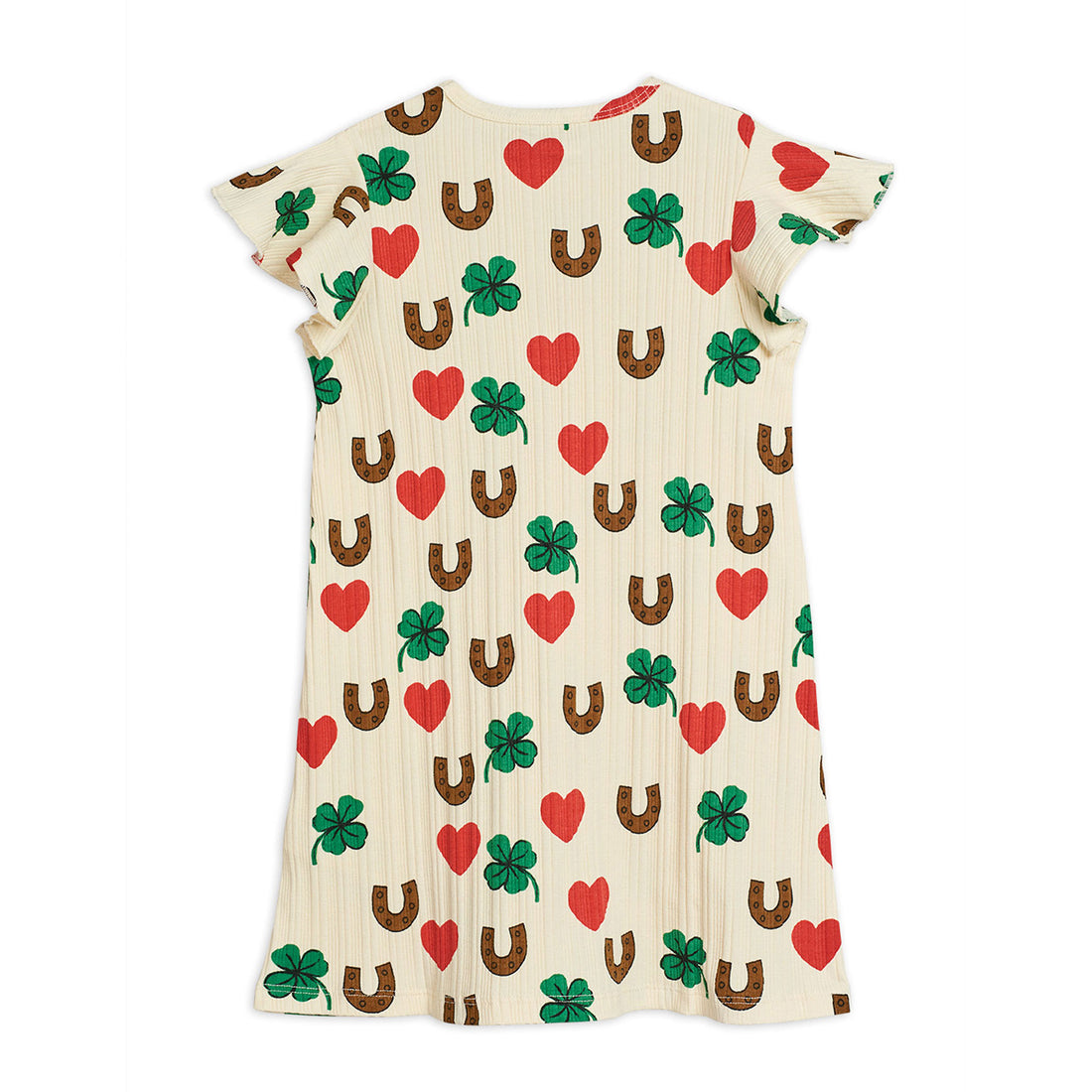 Mini Rodini Clover Print Wing Dress