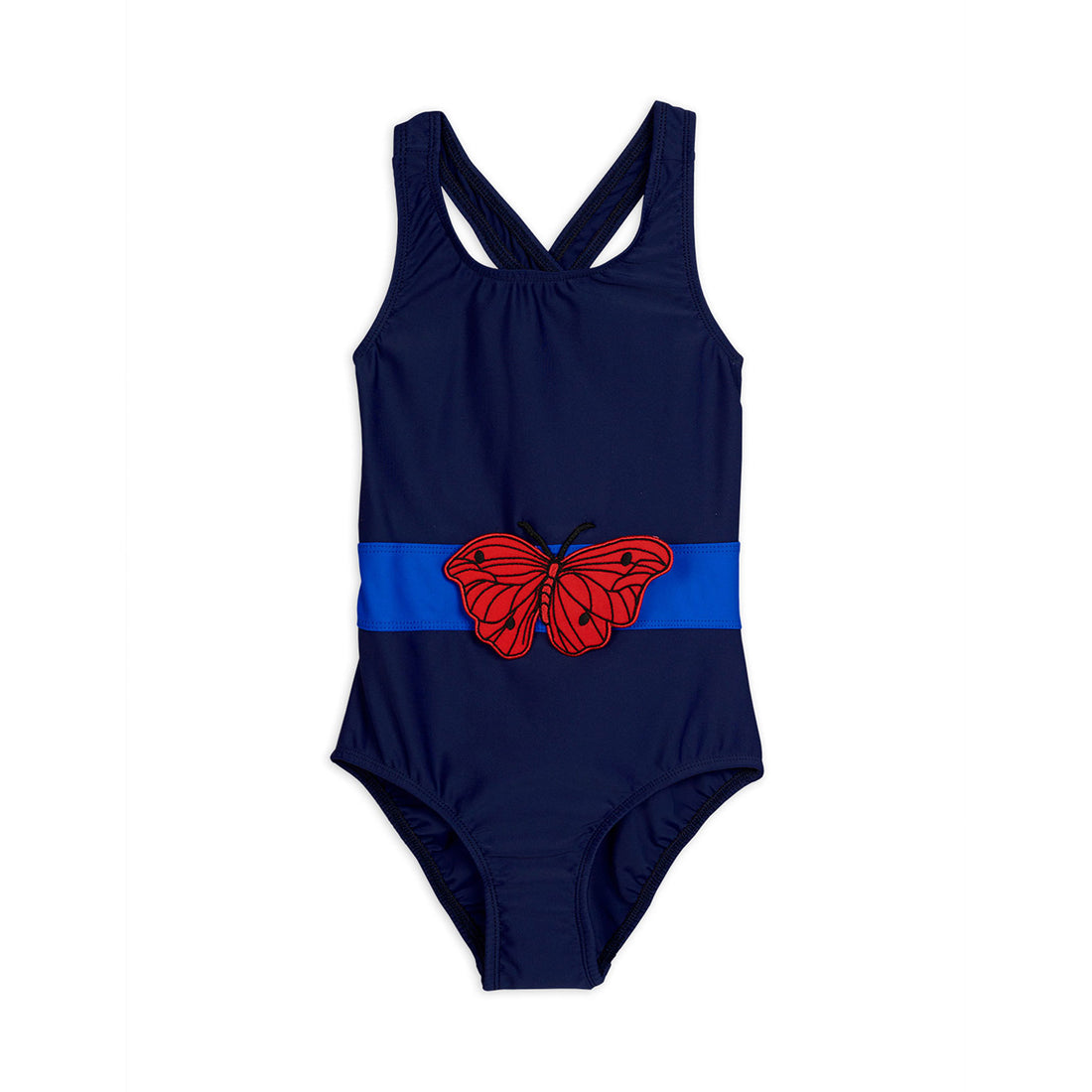 Mini Rodini Navy Butterfly Sporty Swimsuit