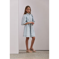 Steph Light Denim Button Dress