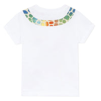 Paul Smith Junior White Colorful Giraffe Baby Tee