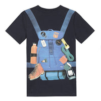 Paul Smith Junior Navy Backpack Print Tee