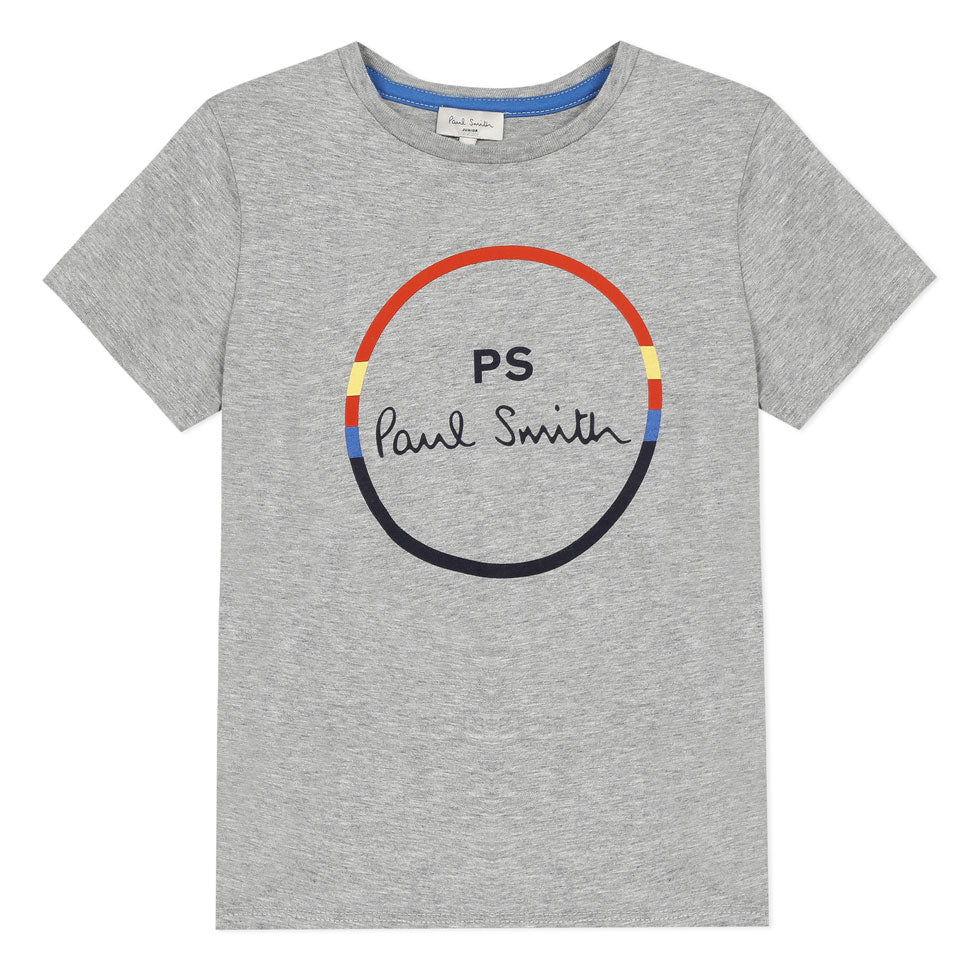 Paul Smith Junior Grey Logo Circle Atheo Tee