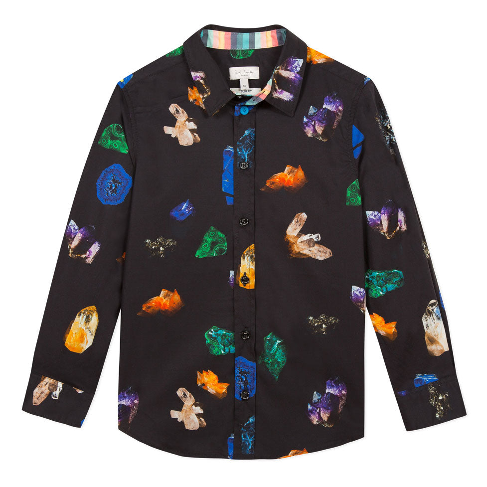 Paul Smith Junior Black Precious Stone Alan Shirt