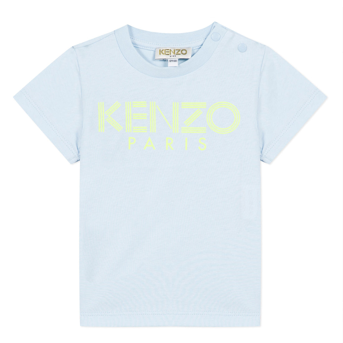 Kenzo Light Blue Cali Party Logo Baby Tee