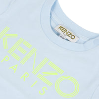 Kenzo Light Blue Cali Party Logo Baby Tee