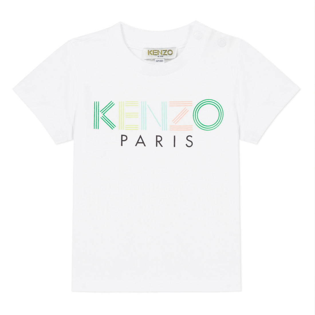 Kenzo White Disco Jungle Logo Tee
