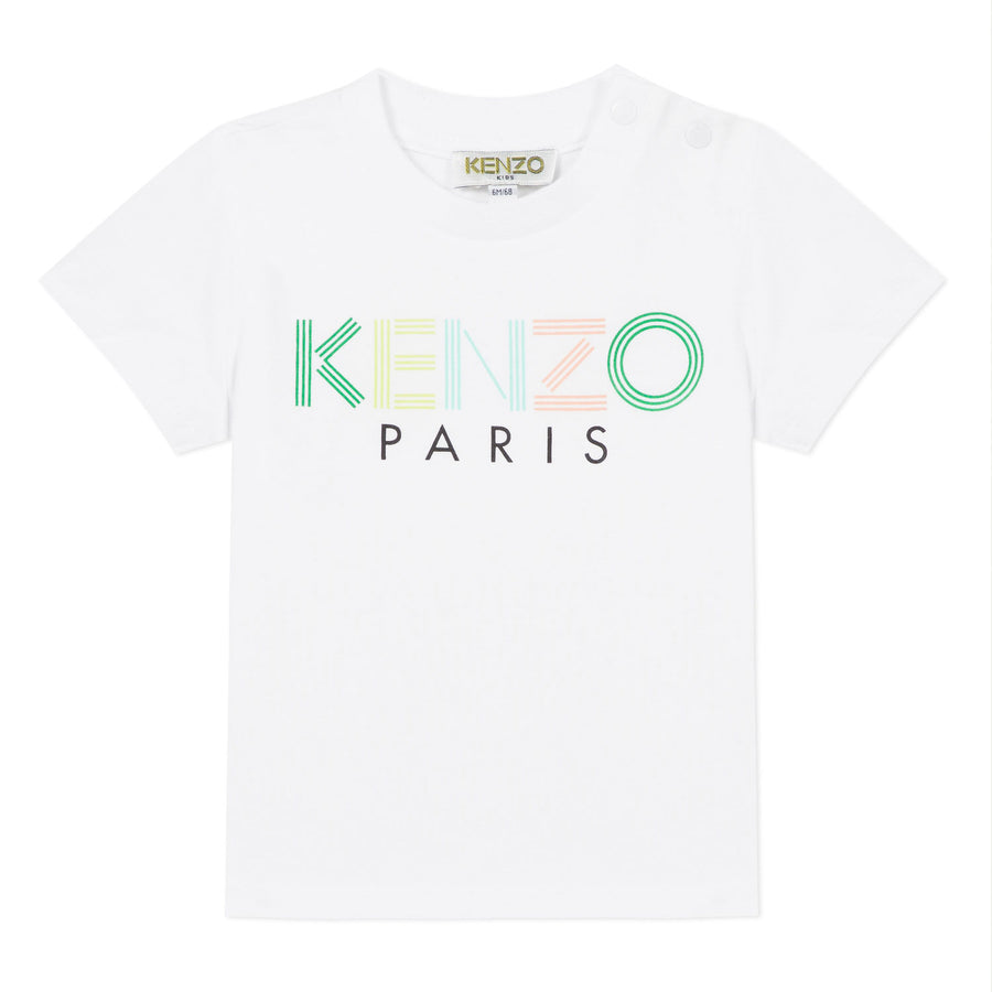 Kenzo White Disco Jungle Logo Tee
