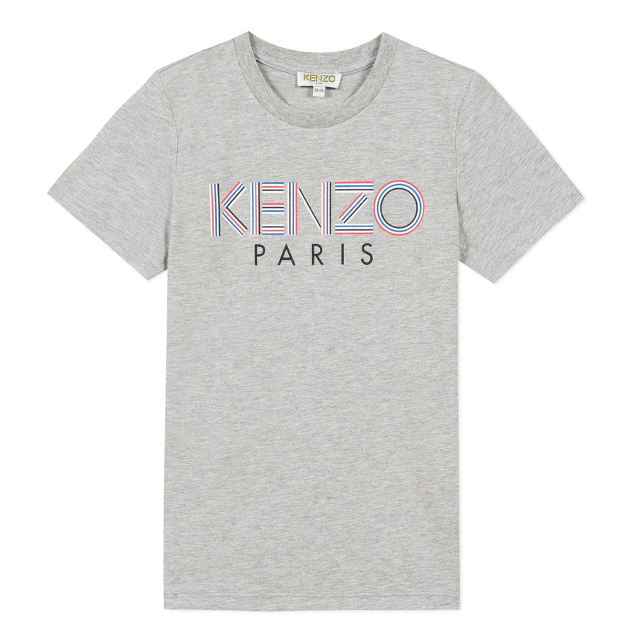 Kenzo Marl Grey Logo Tee