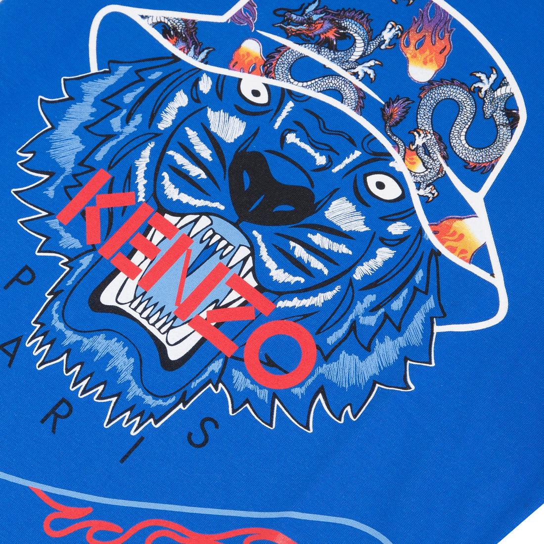 Kenzo King Blue Tiger Skater Tee
