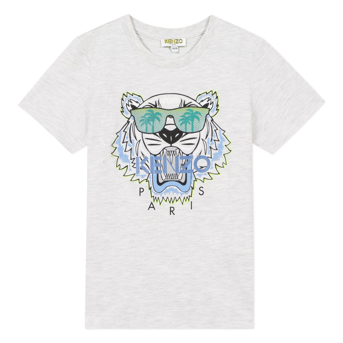 Kenzo Light Marl Grey Cali Party Tiger Tee