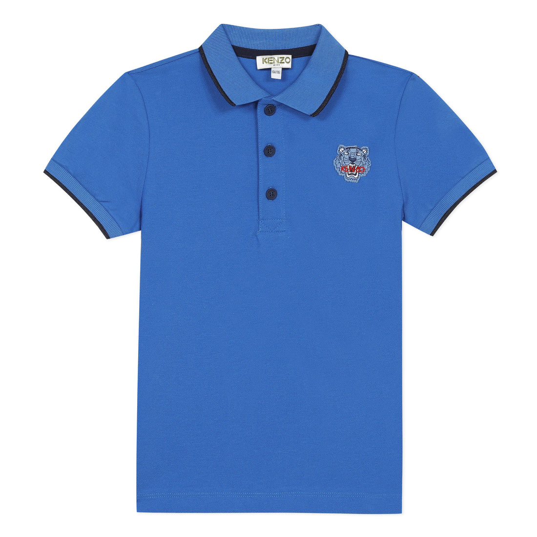 Kenzo King Blue Tiger Logo Polo
