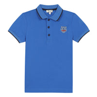 Kenzo King Blue Tiger Logo Polo