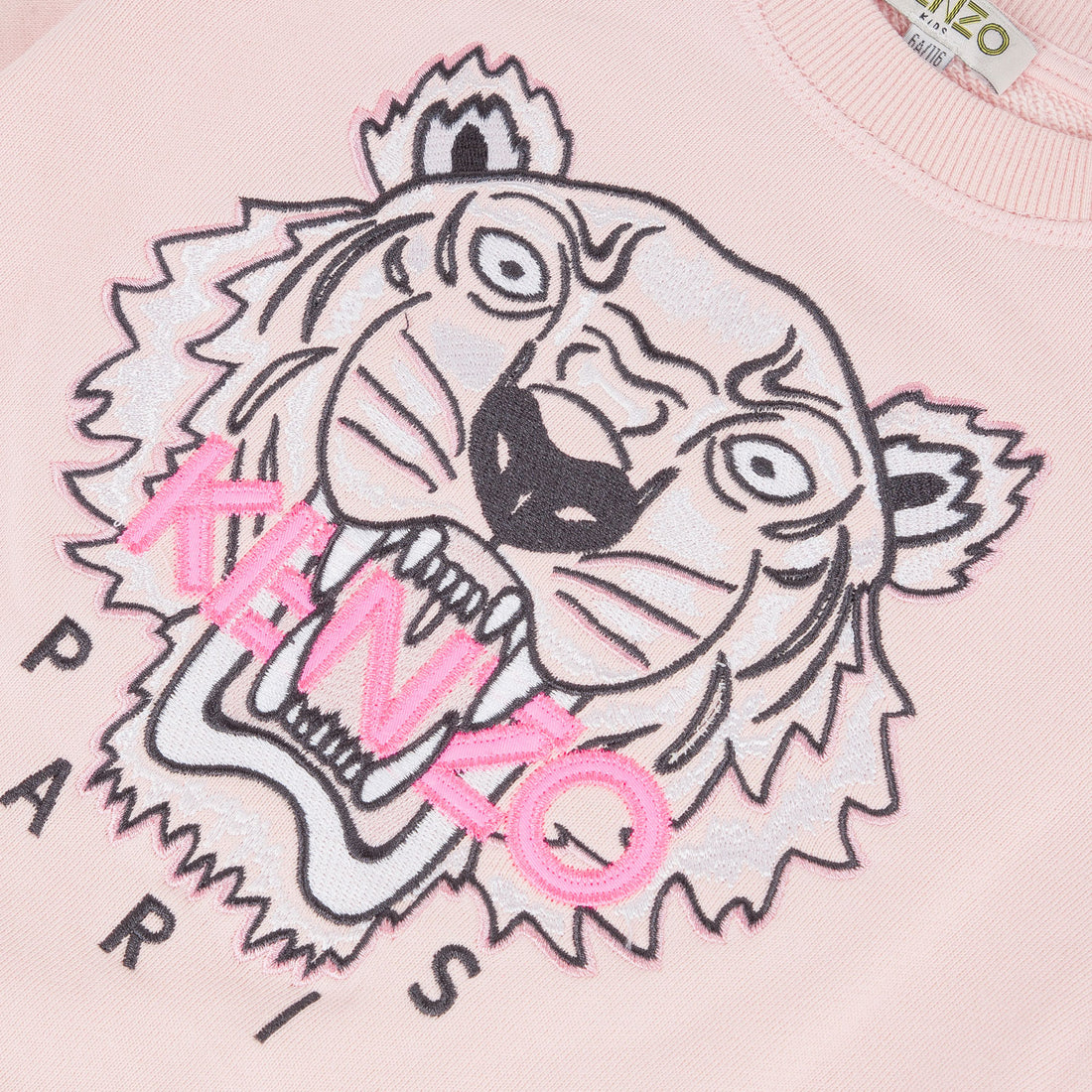 Kenzo Light Pink Basic Tiger Sweatshirt