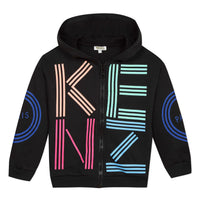 Kenzo Black Logo Zip Up Hoodie
