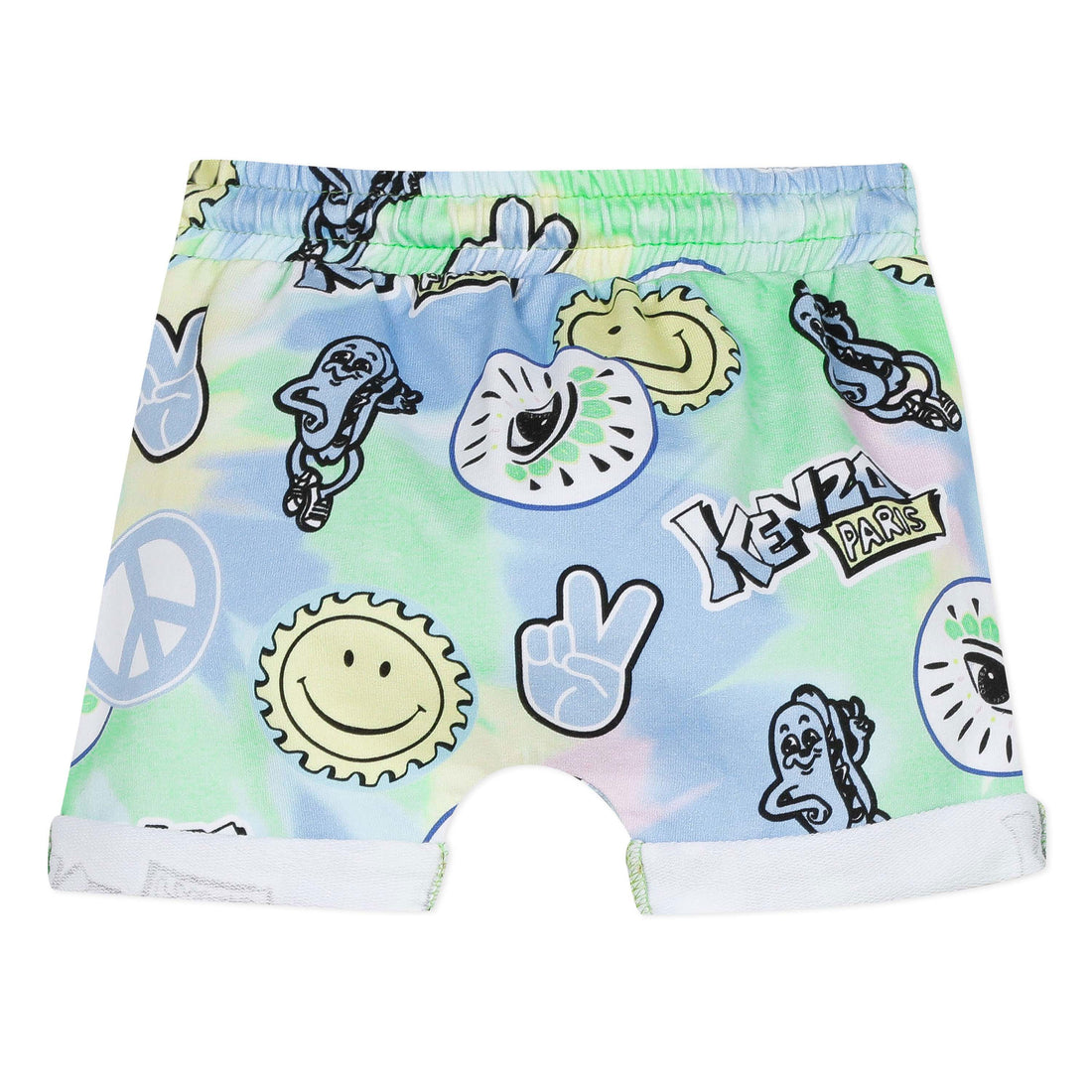 Kenzo Light Green Cali Party Baby Shorts