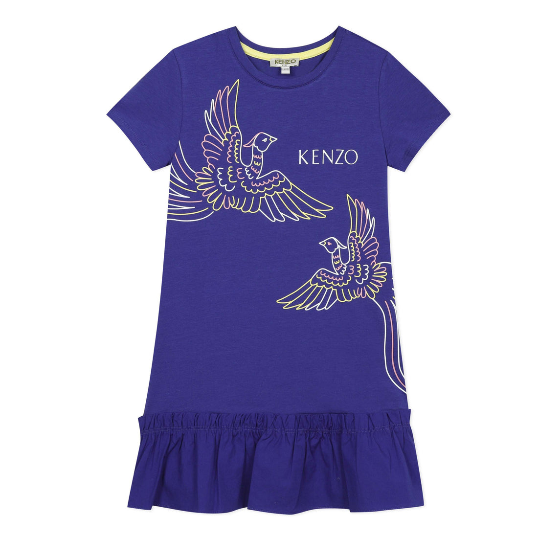 Kenzo Cobalt Jainda Phoenix Dropwaist Dress