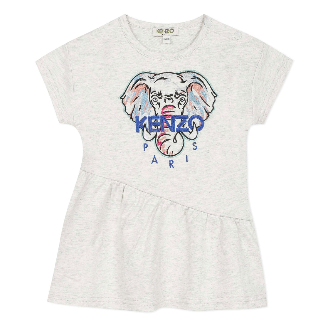 Kenzo Light Marl Grey Jacinthe Tiger Dress
