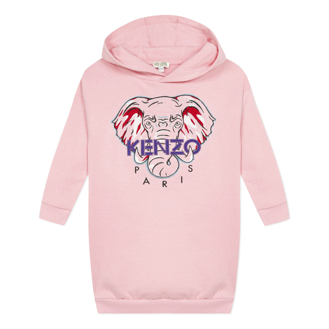 Kenzo Pink Elephant Hooded Dress